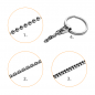 Edelstahlanhänger ID - Tag mittel, 42,5x25,5x1,5mm
