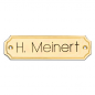 Messingschild 105x30x3mm