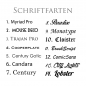 Schriftarten