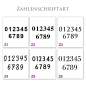 Zahlenschriftart