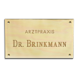 Messingschild 190x110x3mm