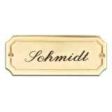 Messingschild 110x45x4mm