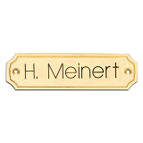 Messingschild 105x30x3mm