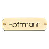Messingschild 105x30x3mm