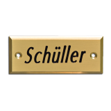 Messingschild 85x35x4mm