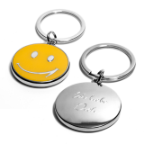 Schlüsselanhänger Smiley,Durchmesser: ca. 40mm