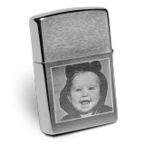 Zippo Vernickelt mit fotogravur